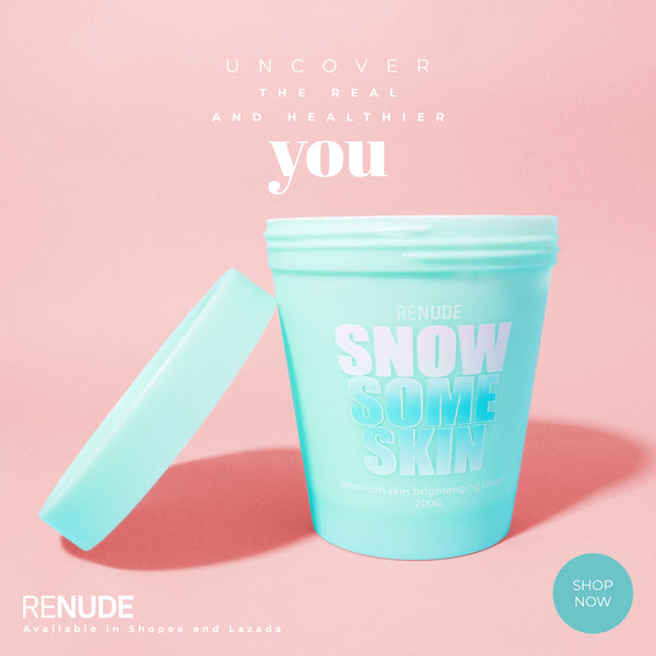 Renude Snow Some Skin brightening cream jar, no hydroquinone
